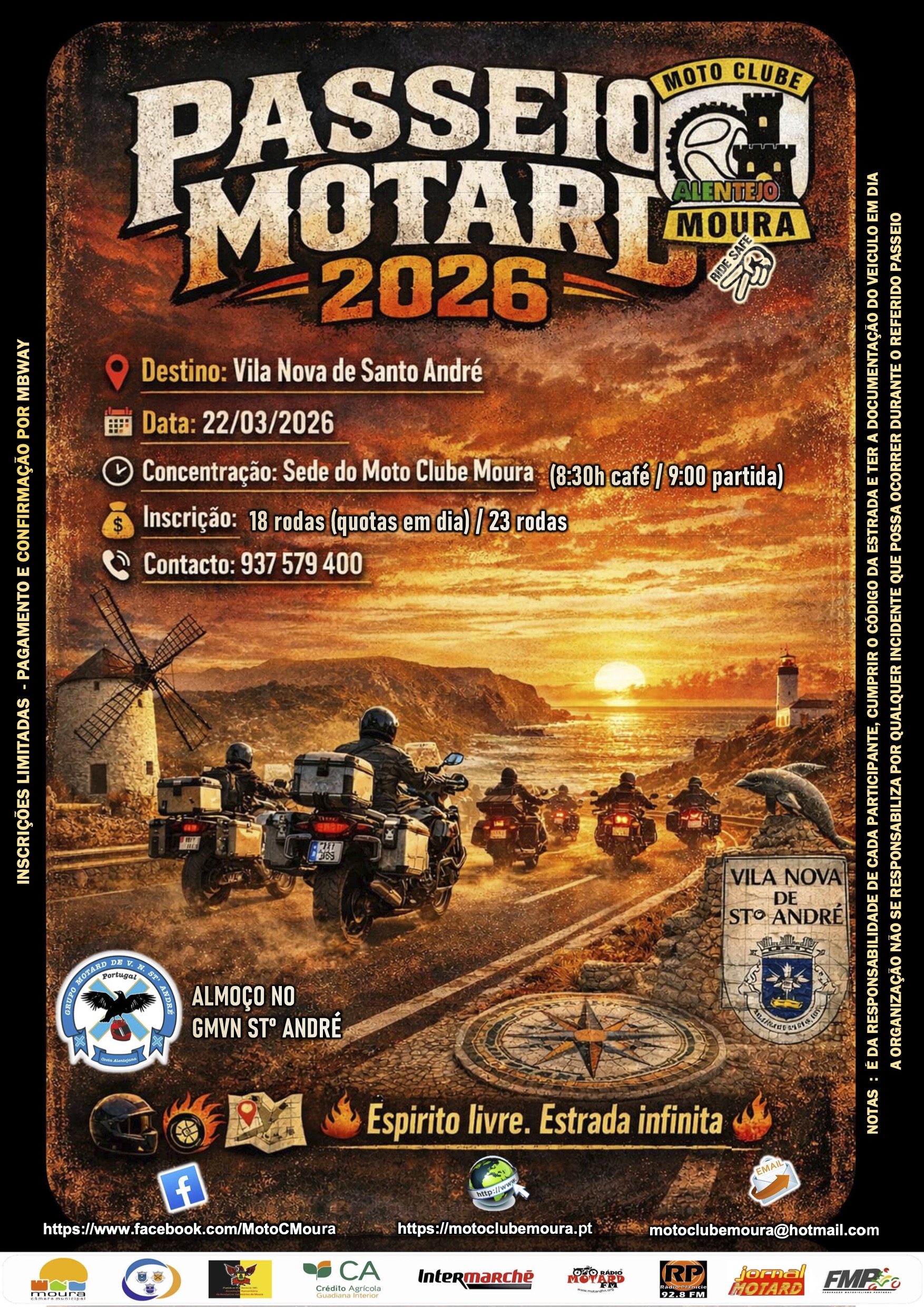 Passeio Motard a Vila Nova de Sto. André